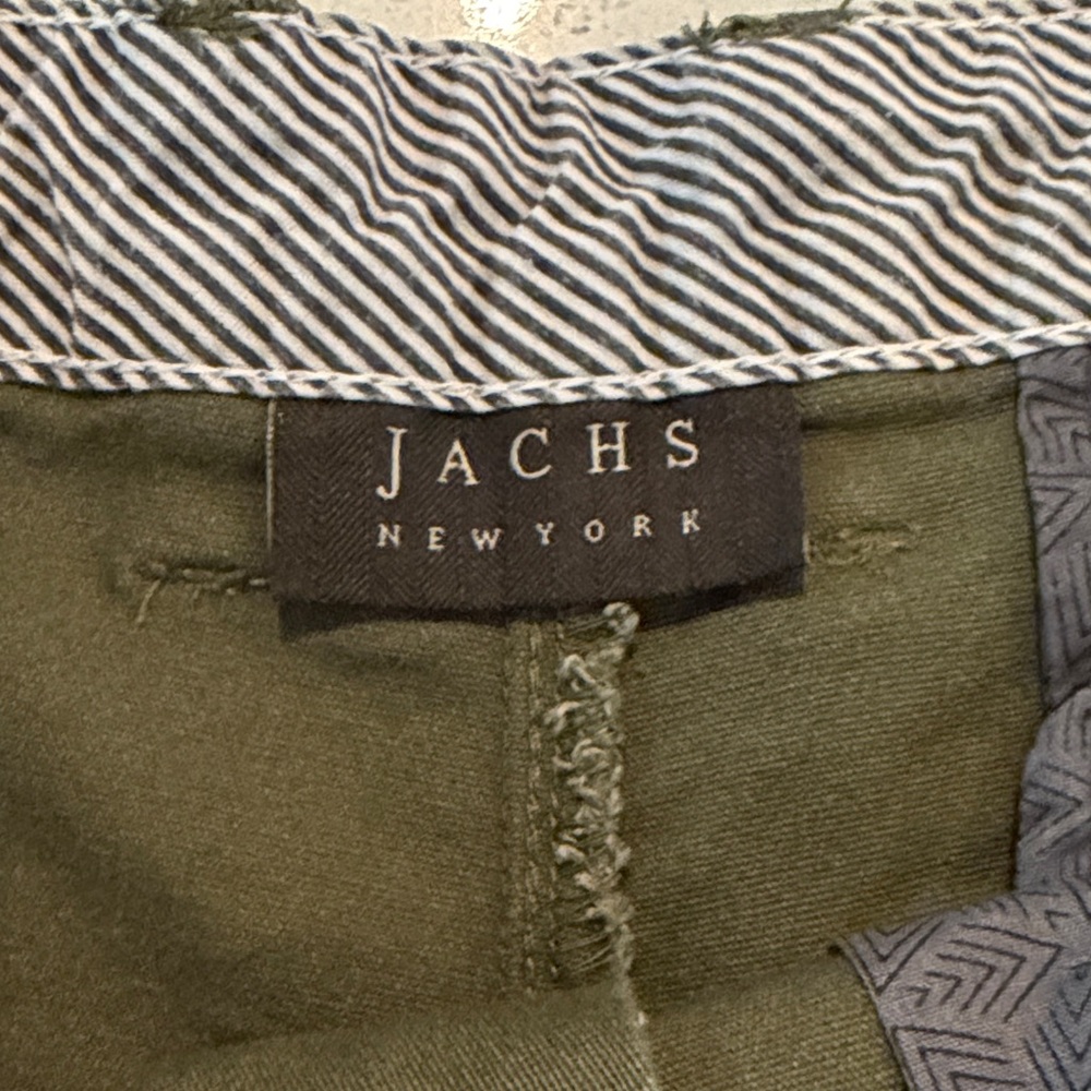 Jachs Men's Khaki Flat Front Shorts - Picture 2 of 7
